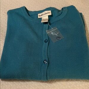 Dealers & Damons Teal Cardigan Sweater